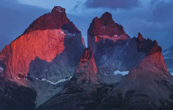 Picture the sky, clouds, mountains, nature, rocks, Chile, Chile, Patagonia