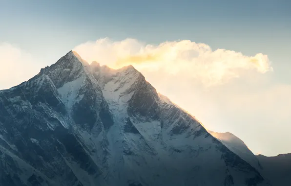 Picture snow, mountain, Nepal, Lhotse