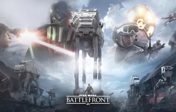 Game, Darth Vader, Darth Vader, Electronic Arts, AT-AT, Luke Skywalker, DICE, The rebels