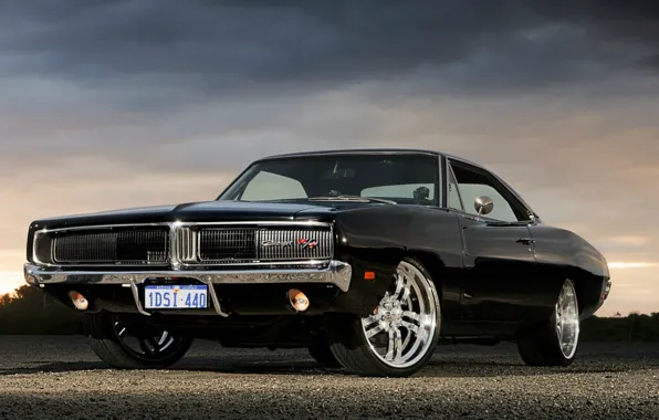 Picture Black, Dodge, Dodge, Black, Charger, R/T, Muscle Car, Muscle Car