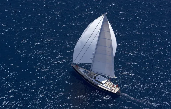 Sea, the way, movement, sport, sailboat, team, the crew, regatta