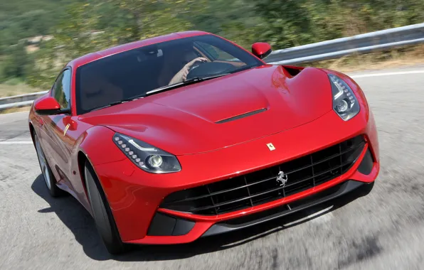 Movement, turn, Ferrari, berlinetta, the ferrari f12