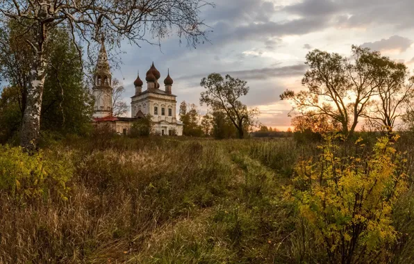 Picture landscape, nature, temple, the bell tower