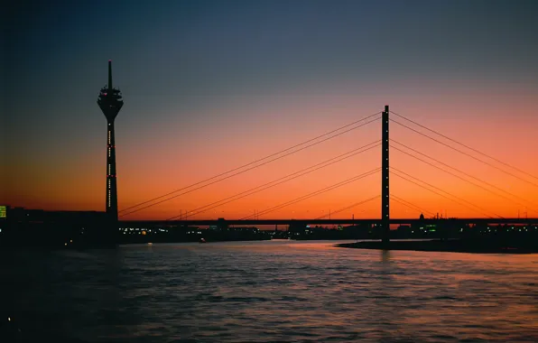 The evening, Bridge, Tower