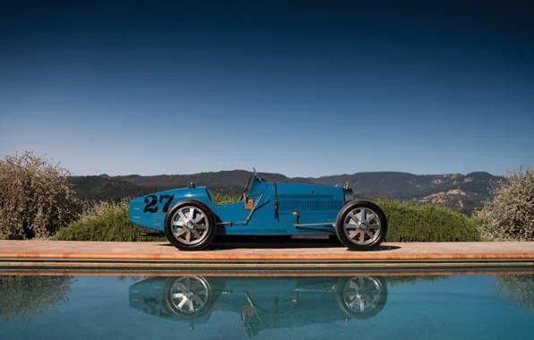 Retro, 1927, Side view, Sports car, Bugatti Type 35C