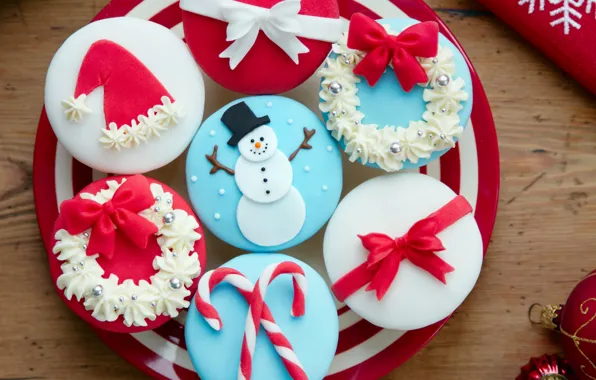 Picture food, New Year, Christmas, sweets, Christmas, cream, dessert, cakes