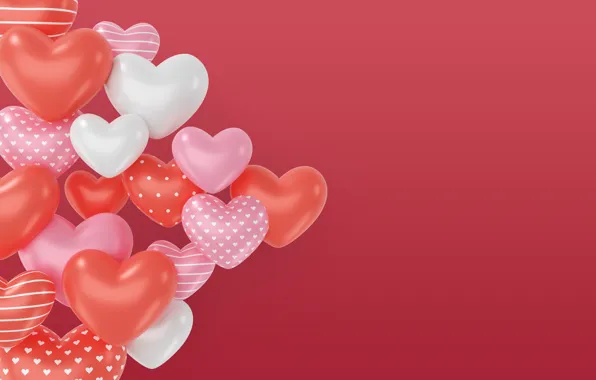 Love, rendering, holiday, heart, heart, hearts, heart, Valentine's Day