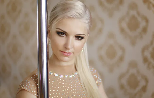 Picture look, face, model, makeup, blonde, beauty, background.eyes