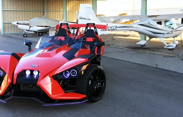 Beautiful, comfort, hi-tech, Polaris, Slingshot, technology, sporty, tricycle
