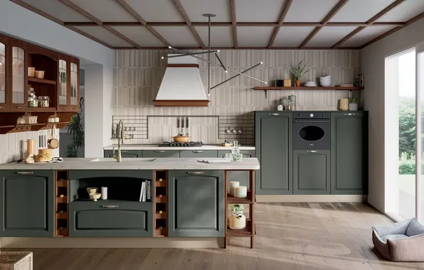 Style, Villa, interior, Italy, kitchen, Italian design, Kitchen Sorgono