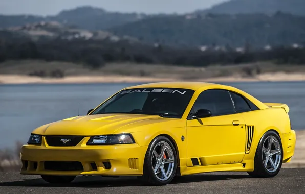 Ford, mustang, yellow, saleen