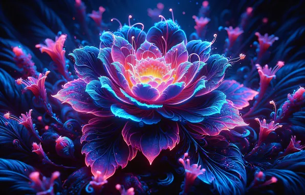 Flower, bright, A fabulous flower