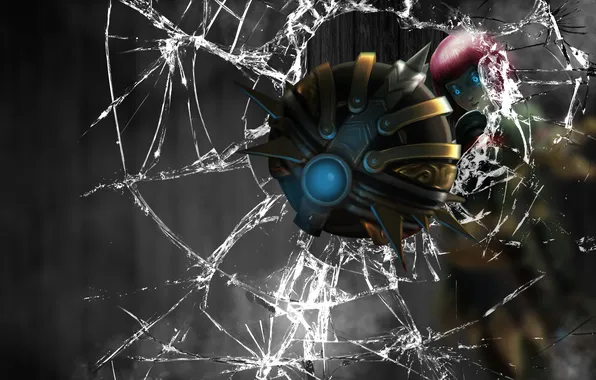 Picture eyes, glass, fiction, balls, art, spikes, cyborg, glows