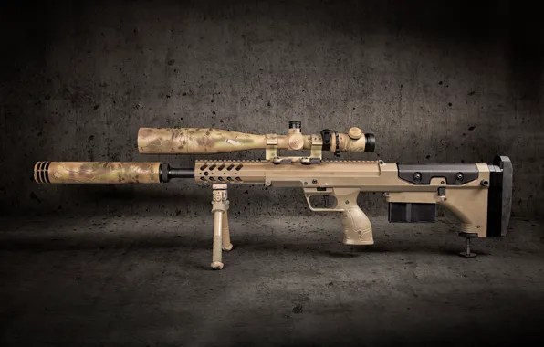 Background, sniper rifle, Desert Tech