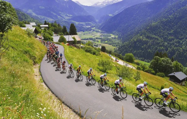 Mountains, race, Switzerland, Cycling, vanguard, procycling, the peloton, team SKY