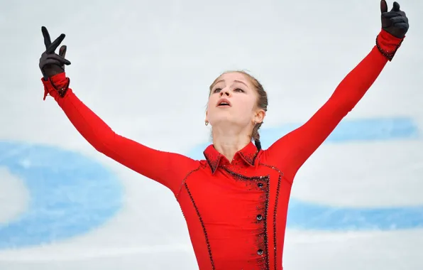 Picture look, ice, figure skating, fingers, beautiful, elegance, RUSSIA, Olympic champion