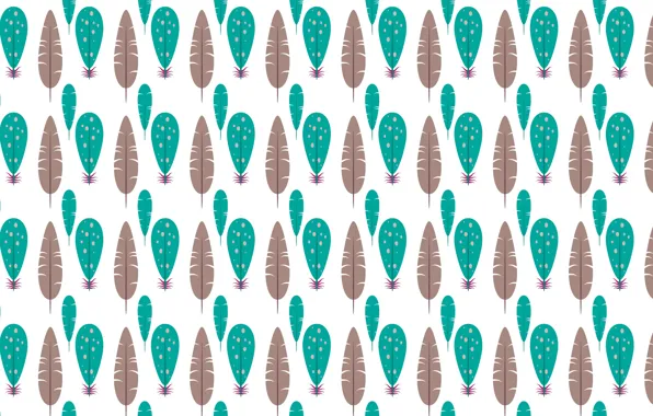 White, background, Green, grey, background, pattern, feathers