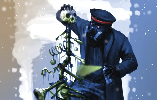 Captain, Romantically Apocalyptic, romance of the Apocalypse, tree made of bones