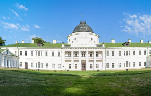 Picture white, the sky, clouds, panorama, Sunny, Ukraine, Palace, Kachanivka
