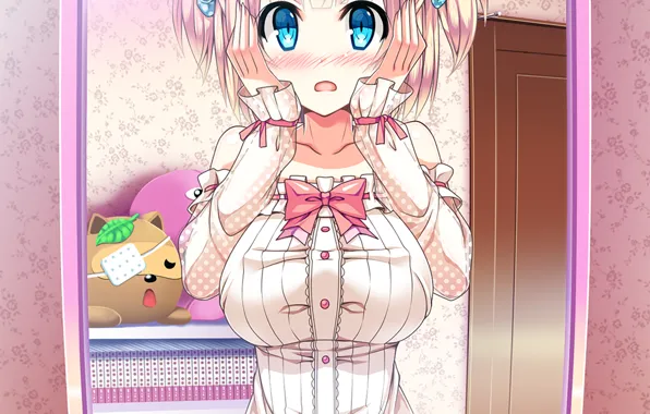 Girl, Chest, The game, Mirror, Visual Novella, Change! ~Ano Musume we Natte Kunkun Peropero~, Hentai