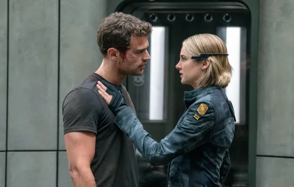 Picture Theo James, Shailene Woodley, Divergent, The Divergent Series:Allegiant, Behind the wall