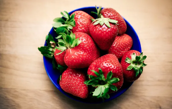 Berries, strawberry, red, ripe
