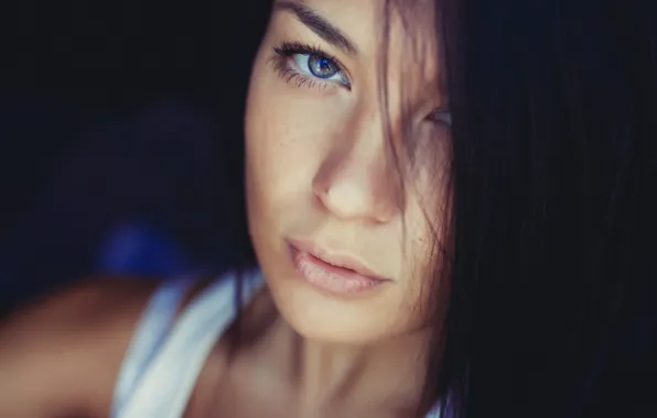 Eyes, girl, portrait, lips, beautiful, photographer, face, Ksenia Paterna