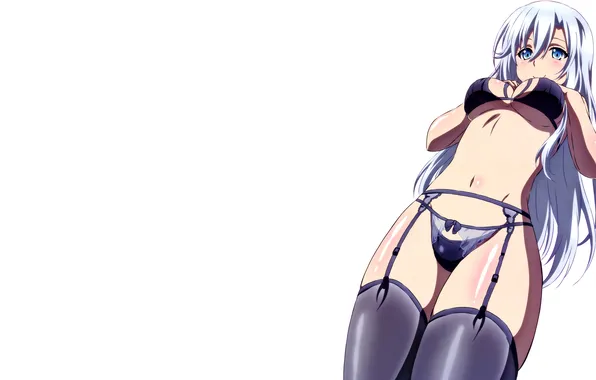 Girl, sexy, lingerie, pantsu, bra, cleavage, panties, thighhighs