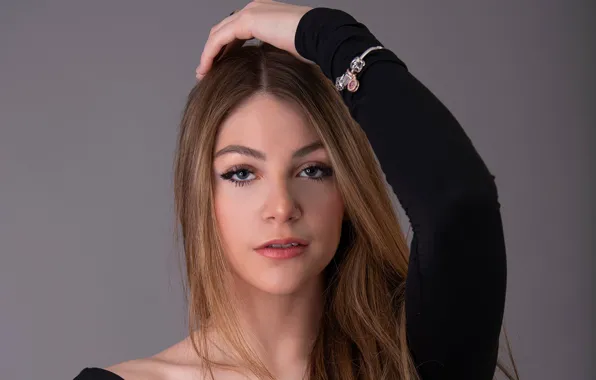 Look, girl, decoration, face, hair, makeup, brown hair, chain