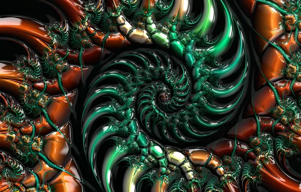 Abstraction, pattern, fractals, spiral, fractal, ornament, symmetry, abstract background