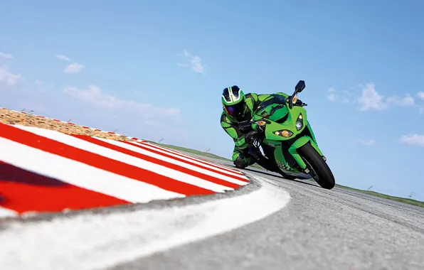 People, speed, turn, Kawasaki, Kawasaki, stories, Moto Wallpaper, Ninja