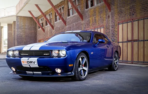 Picture Dodge, Challenger, Blue, SRT