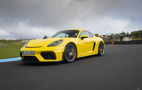 Porsche, Speed, Wheel, Cayman, Track, GT4, 2019, Porsche 718 (982) Cayman GT4