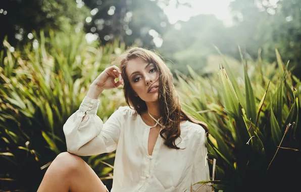 Summer, look, face, background, Veronica