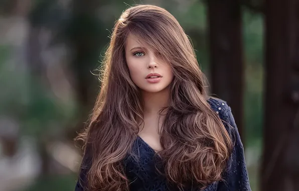 Look, girl, nature, face, photo, model, hair, brown hair