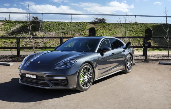 Auto, the sky, the sun, Porsche, Panamera, Turbo