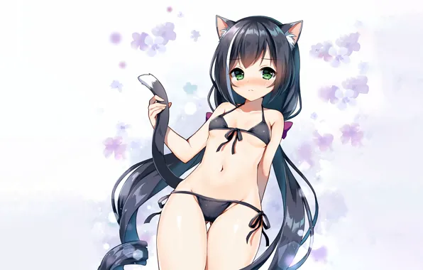 Girl, sexy, cleavage, long hair, boobs, anime, beautiful, pretty