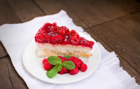Raspberry, jelly, cheesecake