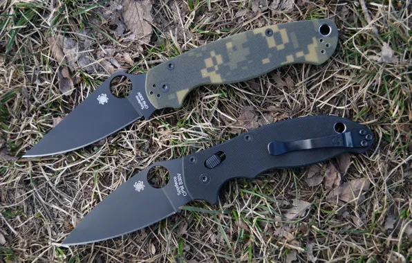 Picture Para-Military, s30v, Spyderco Manix 2 Black, folding