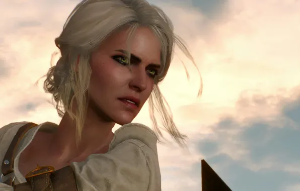 Look, girl, the game, art, Witcher 3: Wild Hunt, Cirilla