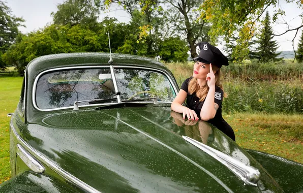 Picture Model, Lady, Buick Eight Special, CherryKiss