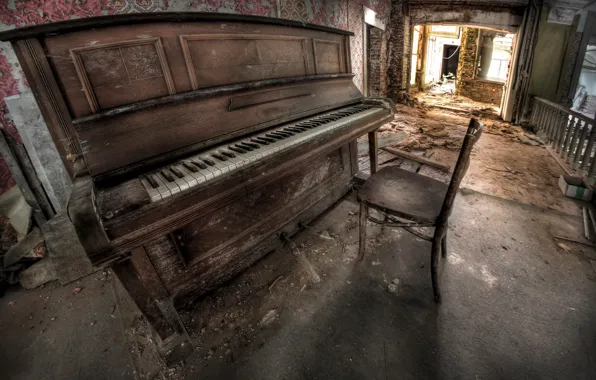 Music, chair, piano