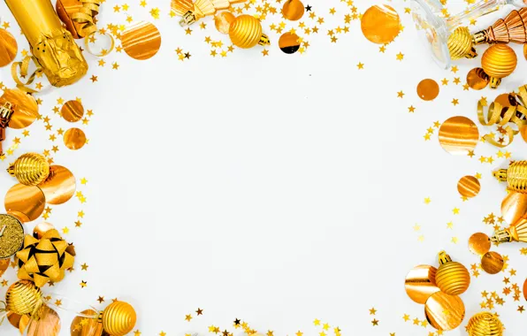Holiday, Christmas, composition, Shine, Confetti