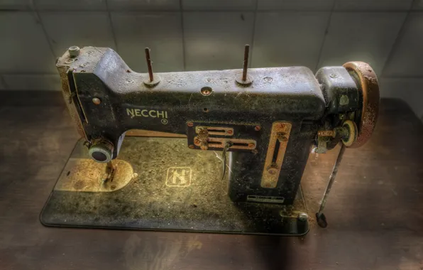 Picture macro, background, sewing machine