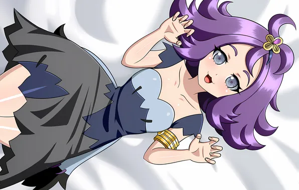 Girl, dress, anime, beautiful, short hair, pretty, Pokemon, attractive