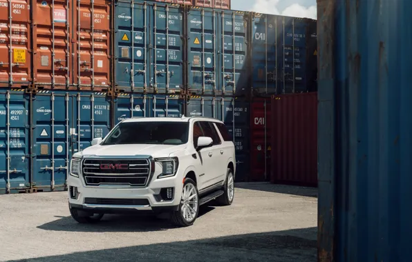 Picture White, GMC, Yukon