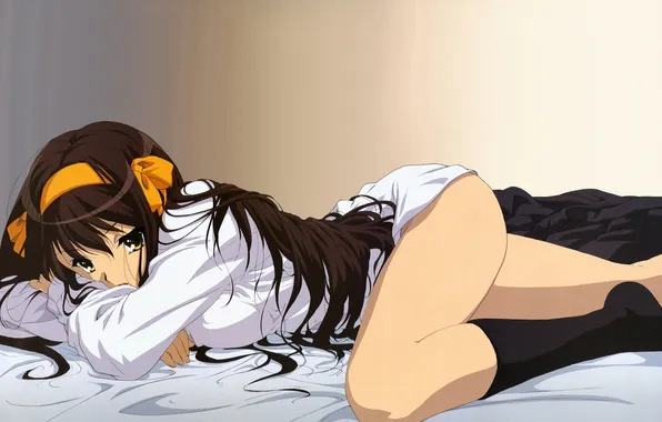 Lies, in the pose, Haruhi, Suzimiya