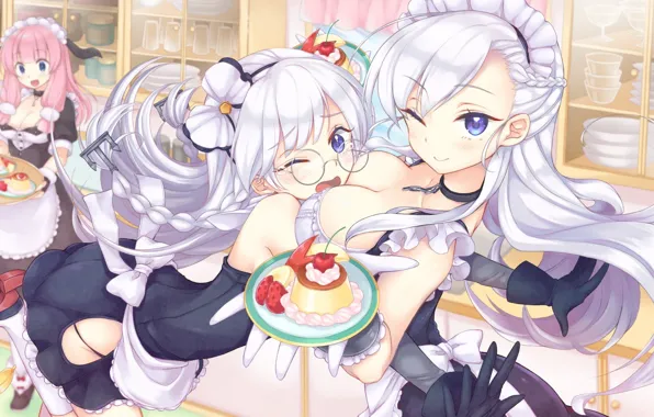 Kawaii, girl, boobs, breast, anime, pretty, tits, chest