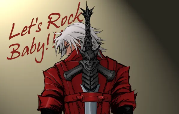 Wallpaper weapons, sword, art, guy, devil may cry, dante for mobile and  desktop, section игры, resolution 2480x1937 - download