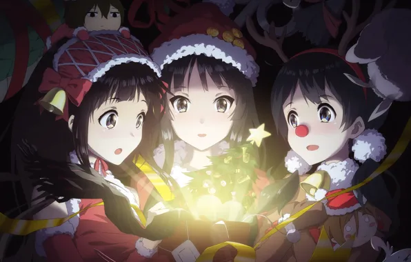 Girls, new year, art, k-on!, tamako market, hyouk